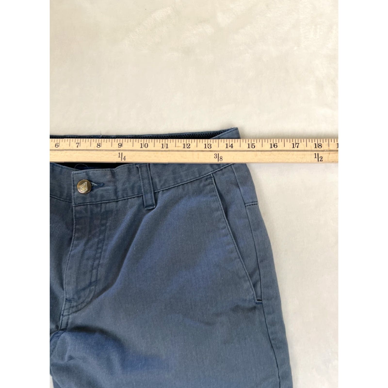 Volcom Volcom Chino Pants Mens 28 Blue Regular Fit Straight Leg Twill Casual Size US 28 / EU 44 - 4 Thumbnail