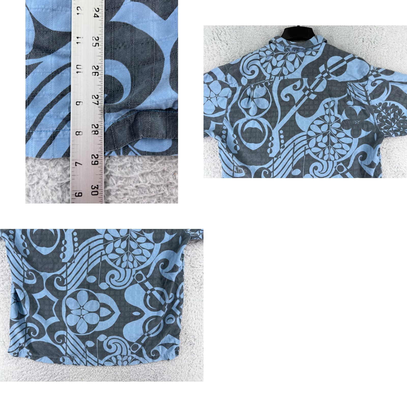 Tommy Bahama Tommy Bahama Shirt Mens Large Blue Floral Silk Hawaiian Button-Up Beach Resort Aloha Short Sleeve Mens Size US L / EU 52-54 / 3 - 9 Thumbnail
