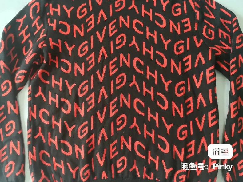Givenchy Givenchy All-over Logo Knitted Sweater Size US L / EU 52-54 / 3 - 3 Thumbnail