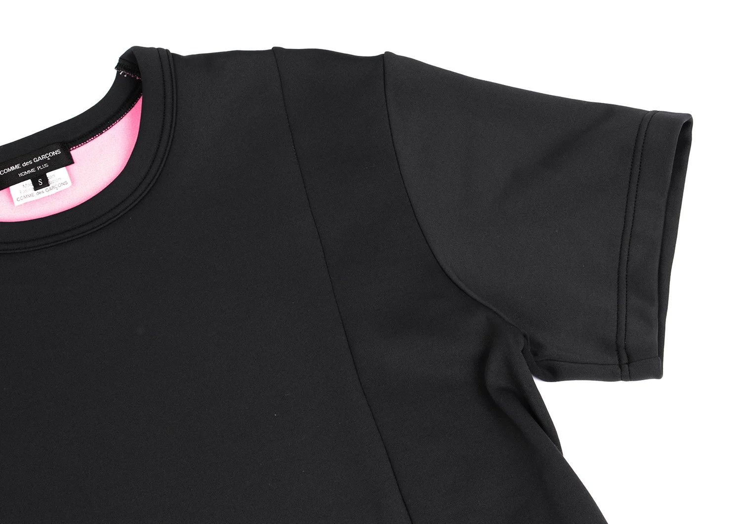 Comme des Garcons Homme Plus Flared Silhouette Bonded Short Sleeve Long T-Shirt Black Size US S / EU 44-46 / 1 - 3 Thumbnail