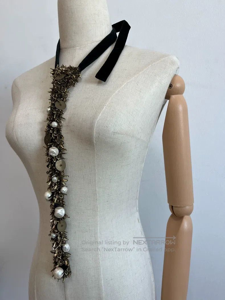 Comme des Garcons Comme Des Garcons Pearl Metal Tie Size ONE SIZE - 3 Thumbnail