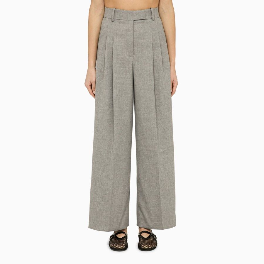 By Malene Birger o1d2blof0824 Cymbaria Wide Trousers in Grey Size 30" / US 8 / IT 44 - 1 Thumbnail