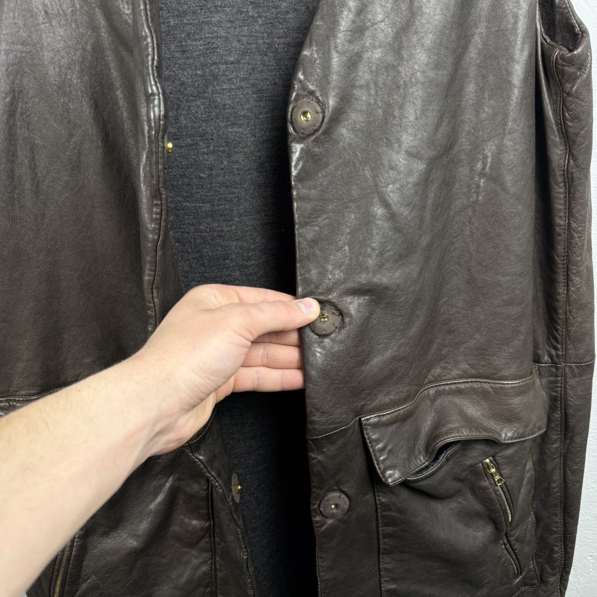 Marni Vintage Marni Leather Avant Garde Winter Edition 2009 Jacket Size S / US 4 / IT 40 - 5 Thumbnail