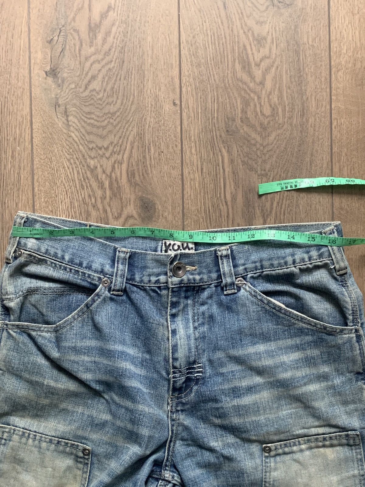 Vintage Y2K Watanabe baggy double knee dirt wash denim pants 33x32 Size US 32 / EU 48 - 5 Thumbnail