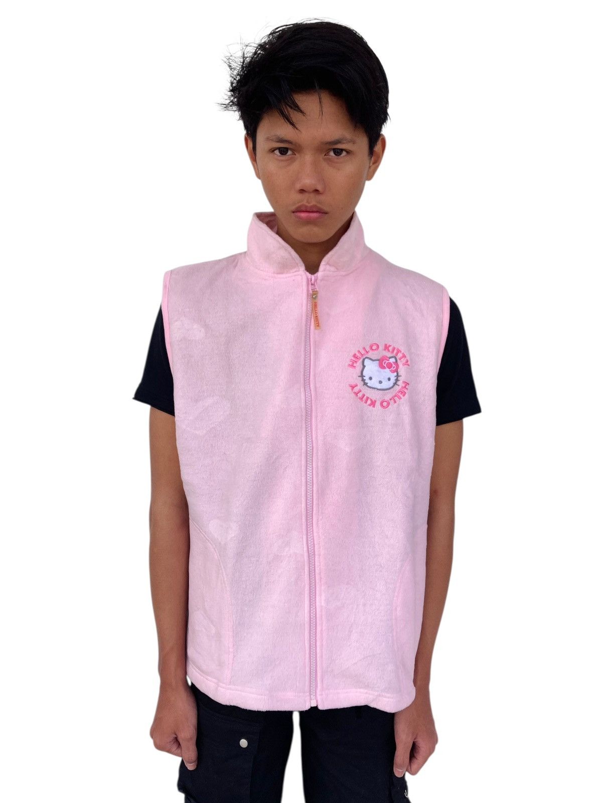 Angel Blue 2000s Hello Kitty - Pink Fleece Vest Size US M / EU 48-50 / 2 - 1 Thumbnail