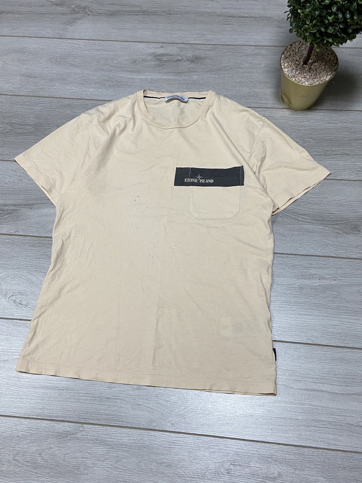 Stone Island Stone Island pocket print text t-shirt Size US L / EU 52-54 / 3 - 1 Thumbnail