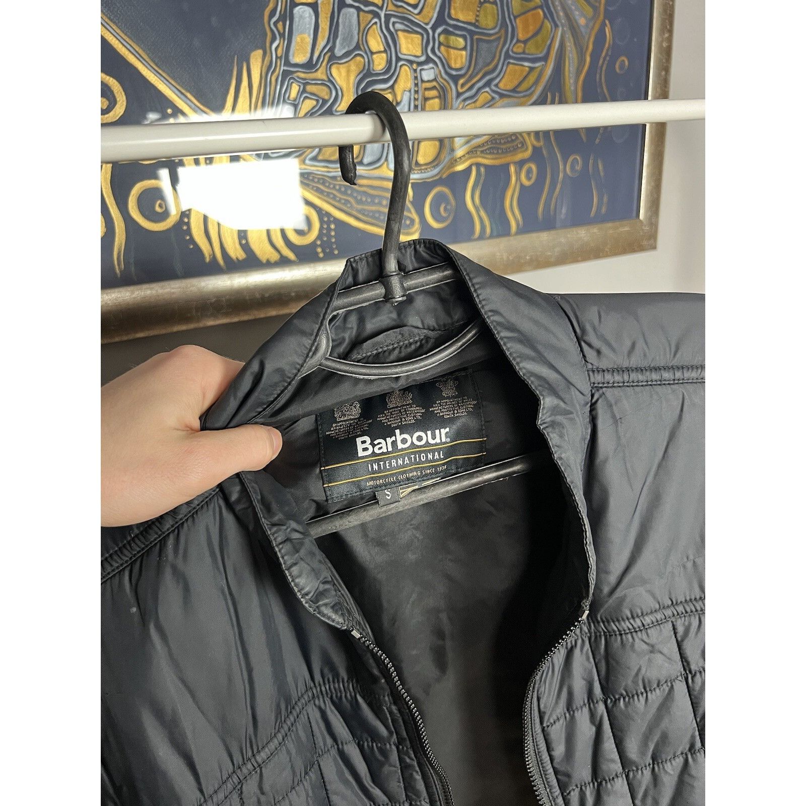 Barbour Barbour Burnout Quilt Men`s Black Quilted Jacket Size S Size US S / EU 44-46 / 1 - 10 Thumbnail