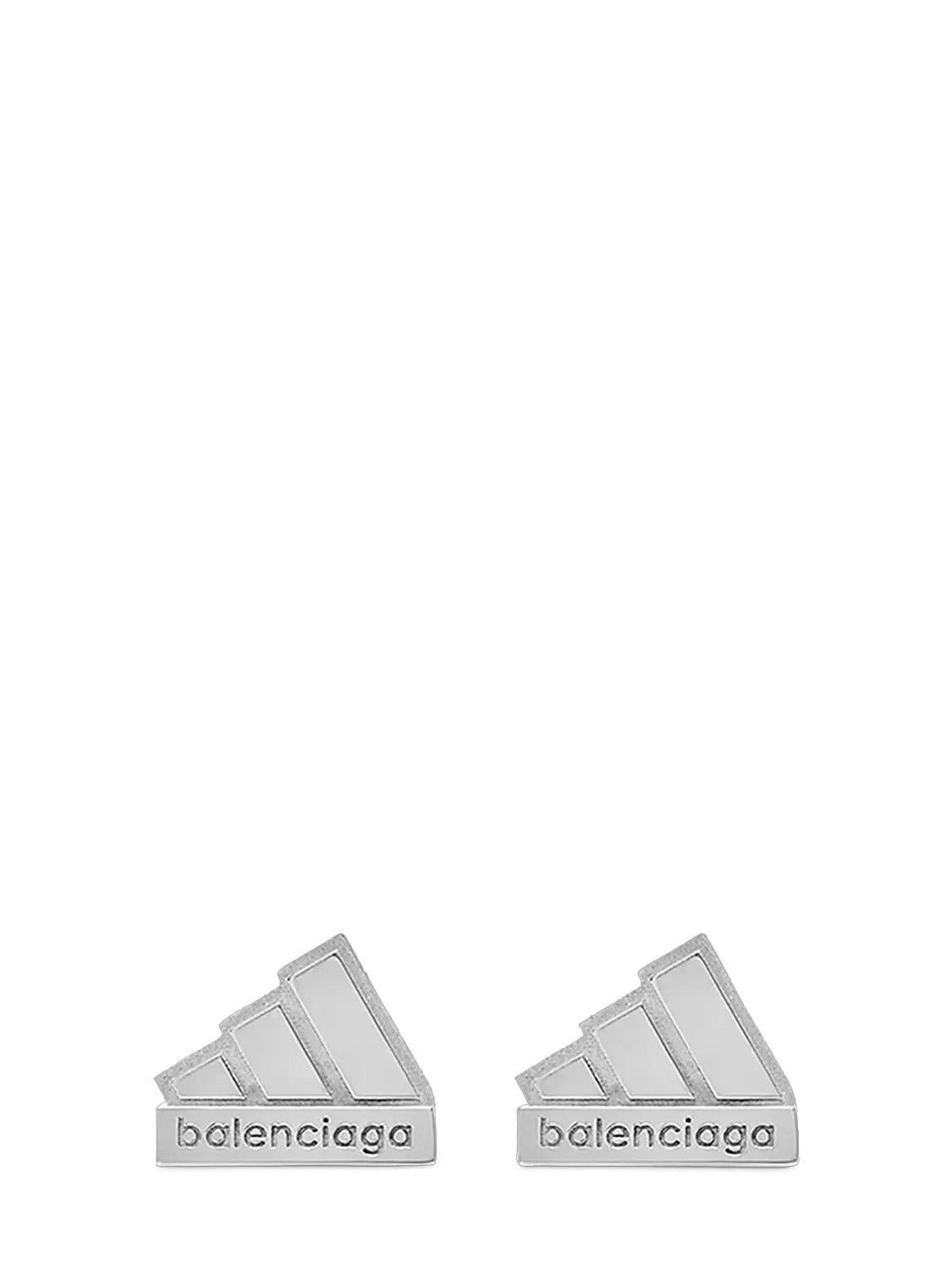 Adidas × Balenciaga o1srvl11e0424 Size: OS Balenciaga / Adidas Earrings Silver Size ONE SIZE - 1 Thumbnail
