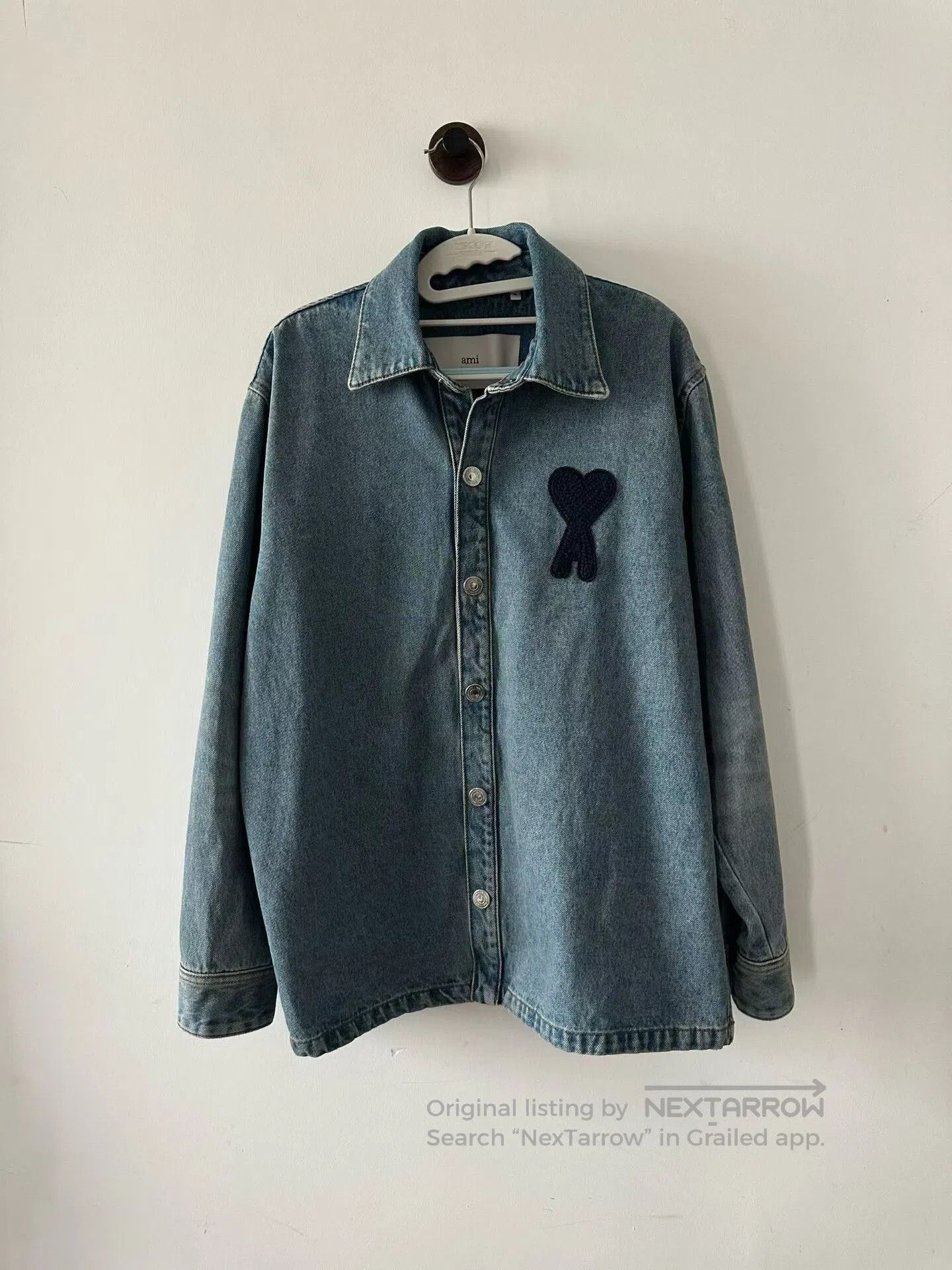 Ami Heart Denim Jacket.