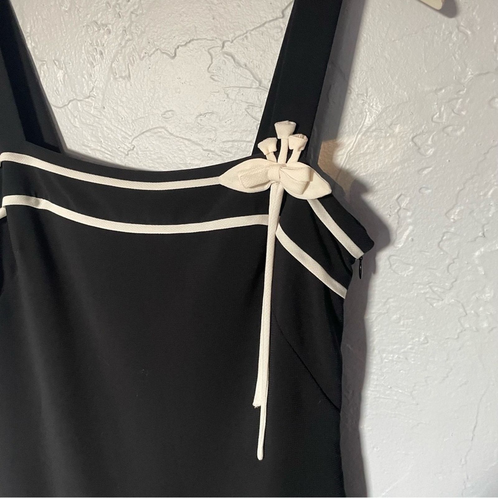 Loft LOFT Y2K Black White Layered Mini Dress Coquette Dainty sz 2 Size XS / US 0-2 / IT 36-38 - 2 Thumbnail