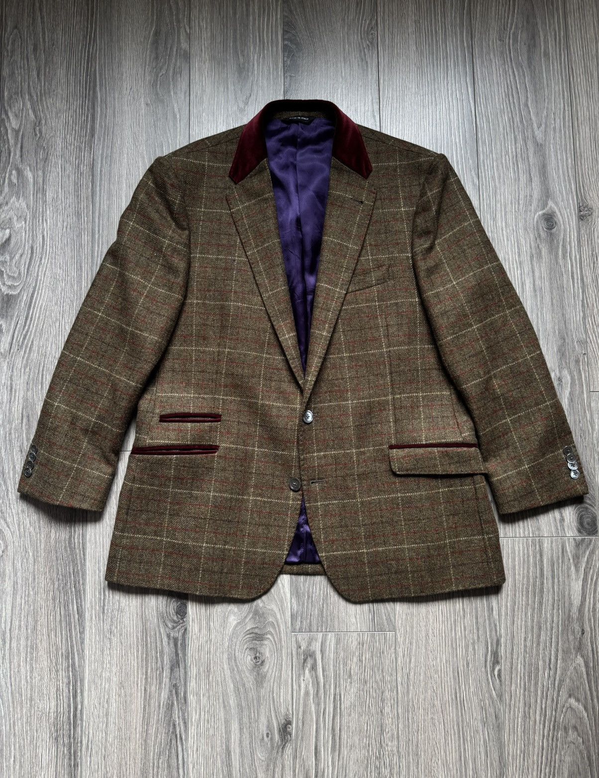 Paul Smith Paul Smith Byard Herringbone Tweed Checkered Blazer Jacket Size 50R - 2 Thumbnail
