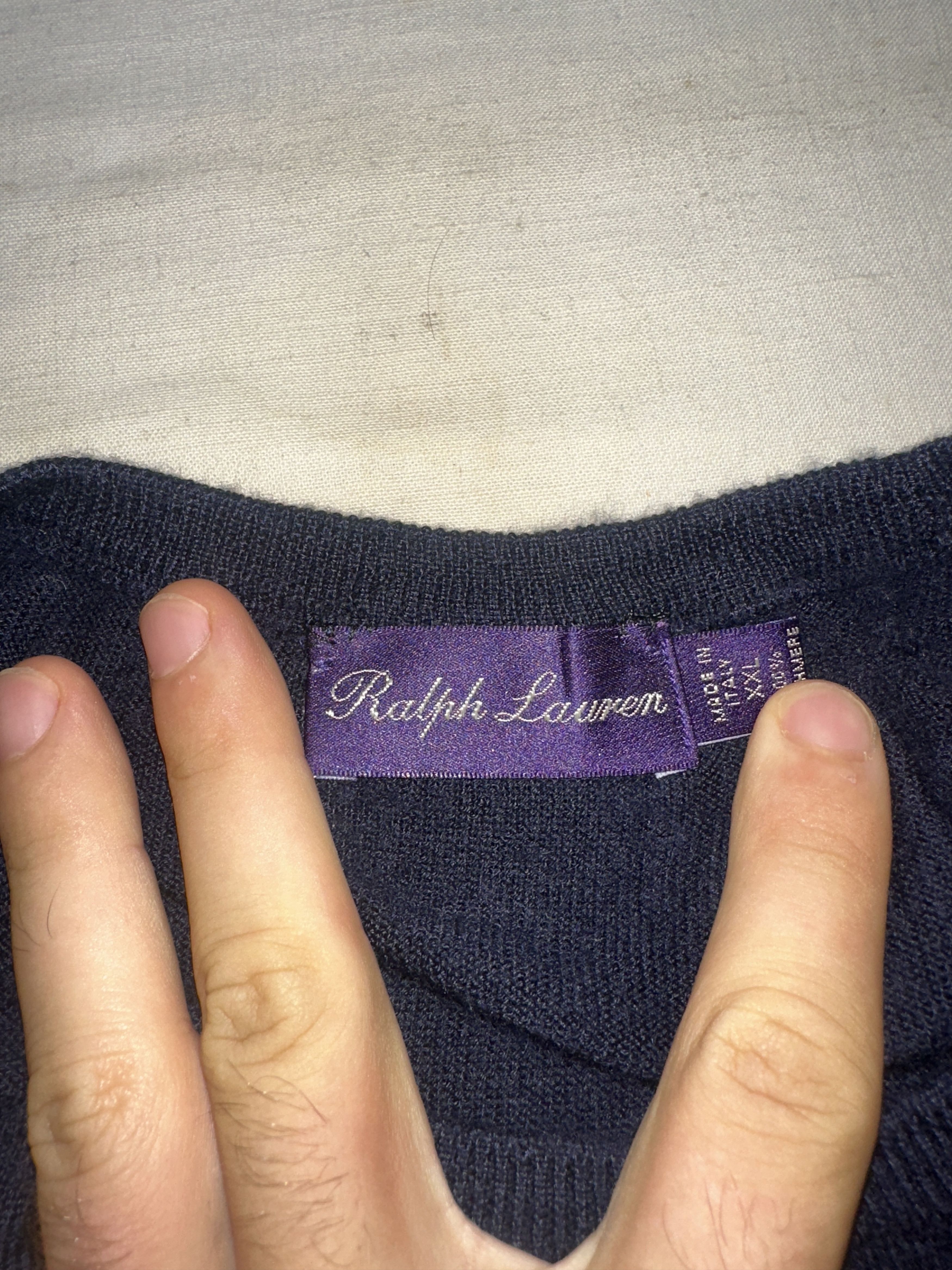 Ralph Lauren Purple Label Ralph Lauren Purple Label Pullover Cashmere Sweater Size 2XL Size US XXL / EU 58 / 5 - 8 Thumbnail