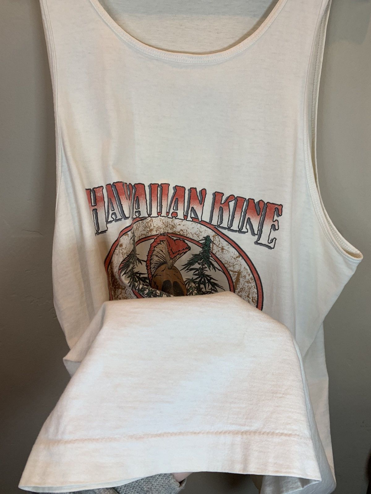 Vintage *RARE* Vintage 80’s Hawaiian Kine Pakalolo Cannabis Tank Top Size US L / EU 52-54 / 3 - 4 Thumbnail