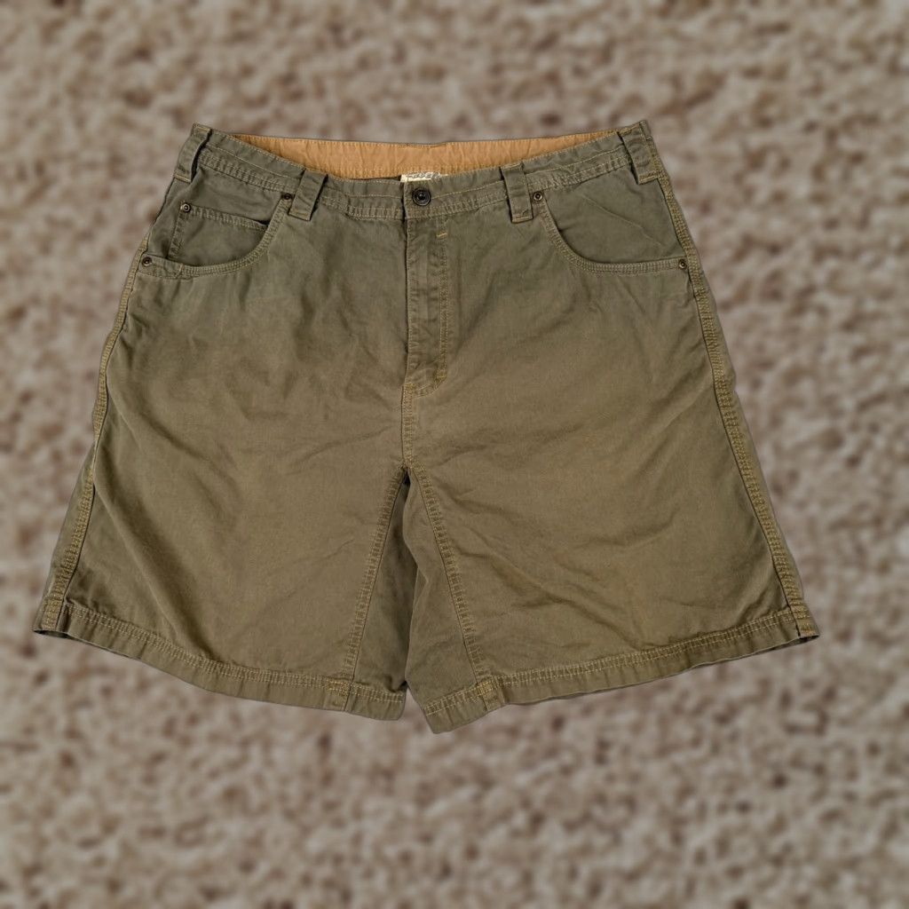 Vintage VINTAGE Columbia Mens Shorts 38 Green Beige Canvas Cargo 8in Inseam Regular 36x8 Casual Outdoors Men Size US 38 / EU 54 - 1 Thumbnail