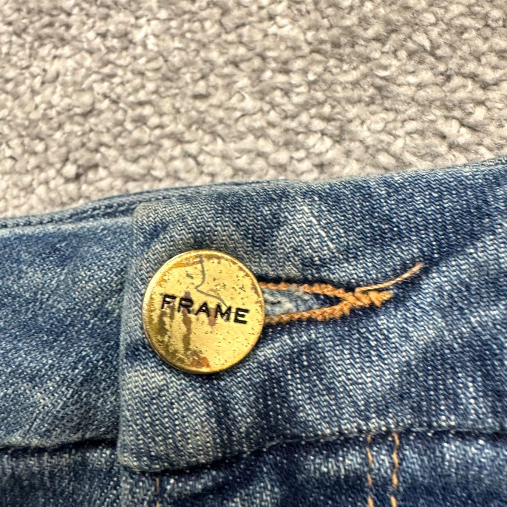 Frame VINTAGE Frame Le Crop Mini Boot Denim Jeans Womens 25 Blue Distressed Casual Blank Size 42" / US 20 - 5 Thumbnail