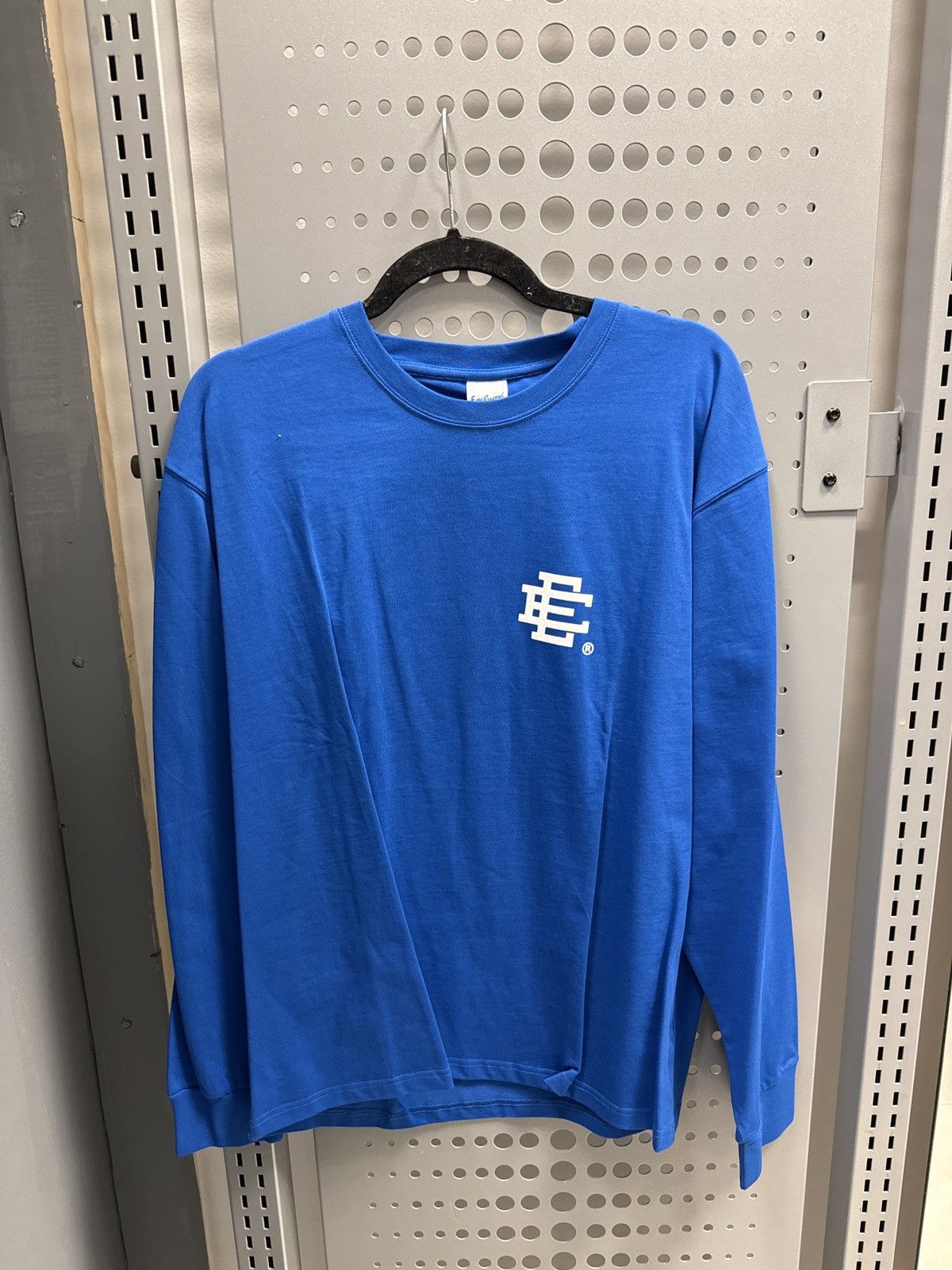 Eric Emanuel Eric Emanuel Blue White Long Sleeve FW23 Size US L / EU 52-54 / 3 - 1 Thumbnail