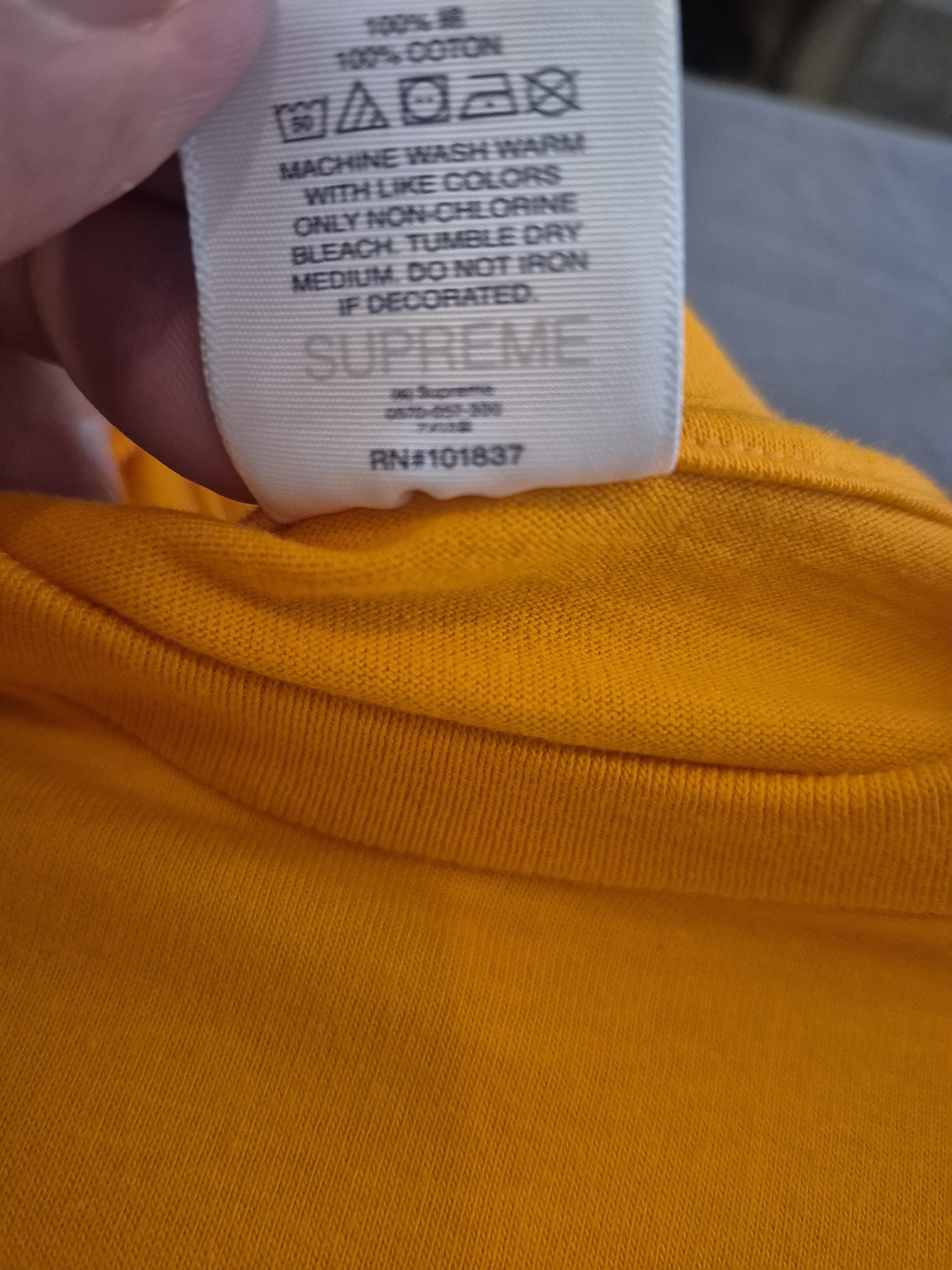 Supreme SUPREME WEATHER TEE ORANGE Size Small Size US S / EU 44-46 / 1 - 4 Thumbnail