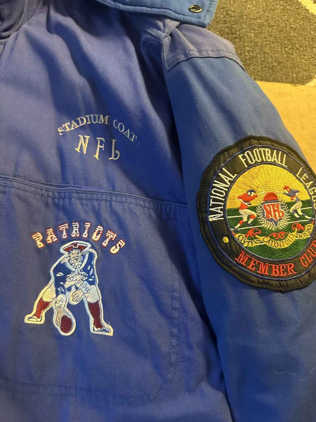 NFL × Vintage New England Patriots vintage members club Stadium Coat Size US XXL / EU 58 / 5 - 2 Thumbnail
