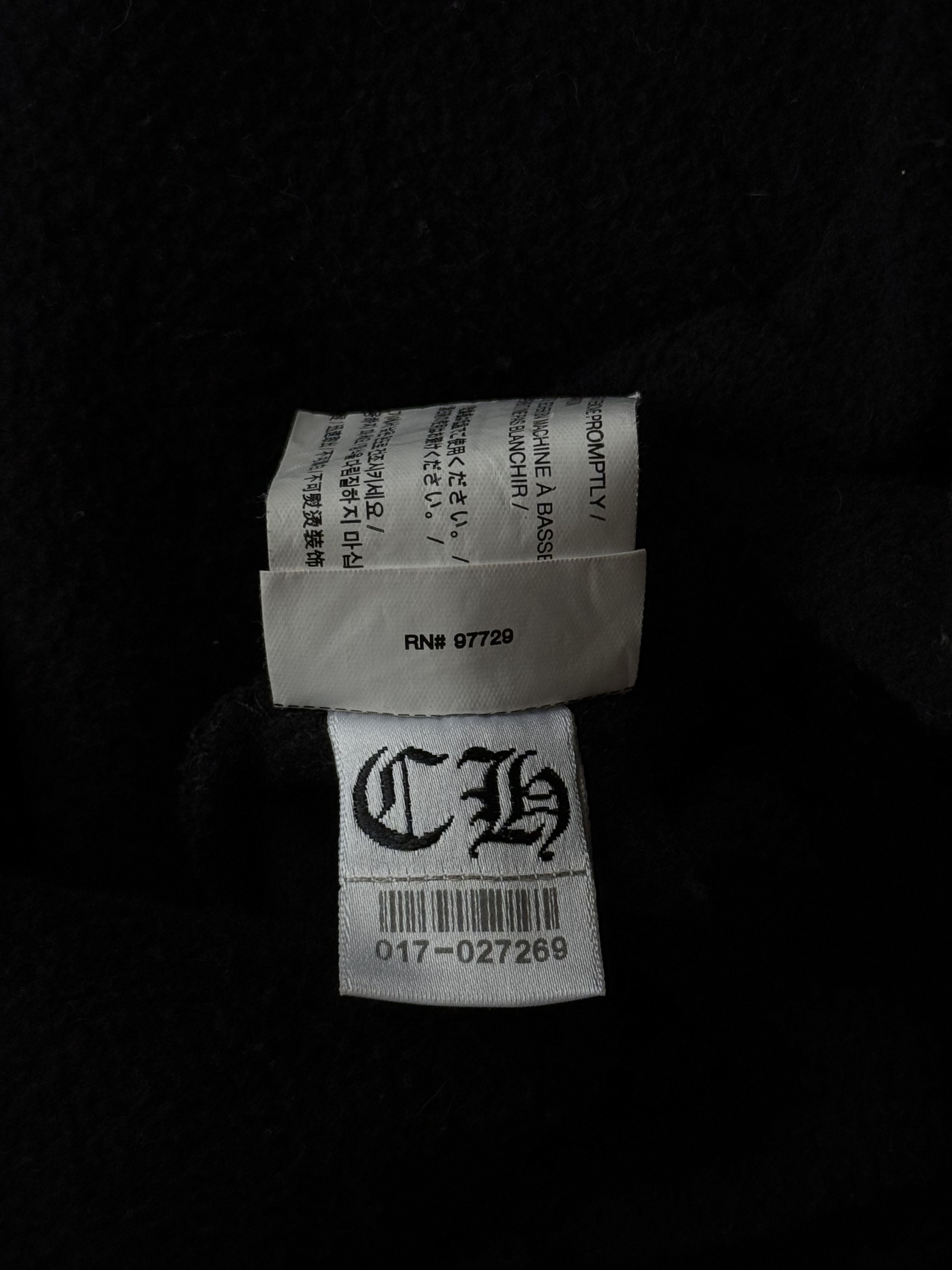 Chrome Hearts Chrome Hearts Black & White Horseshoe Chomper Logo Hoodie Size US XL / EU 56 / 4 - 7 Thumbnail