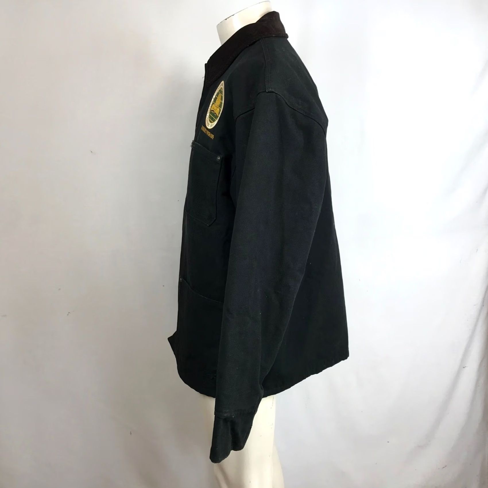 Vintage VINTAGE UNION LINE Canvas Blanket Lined Journeyworker Black Jacket Large Corduroy Collar Unisex L Size US L / EU 52-54 / 3 - 7 Thumbnail