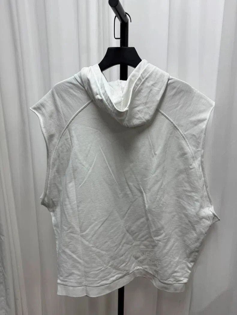 Raf Simons Raf Simons Hooded White Graphic Sweatshirt- Size US XXL / EU 58 / 5 - 4 Thumbnail