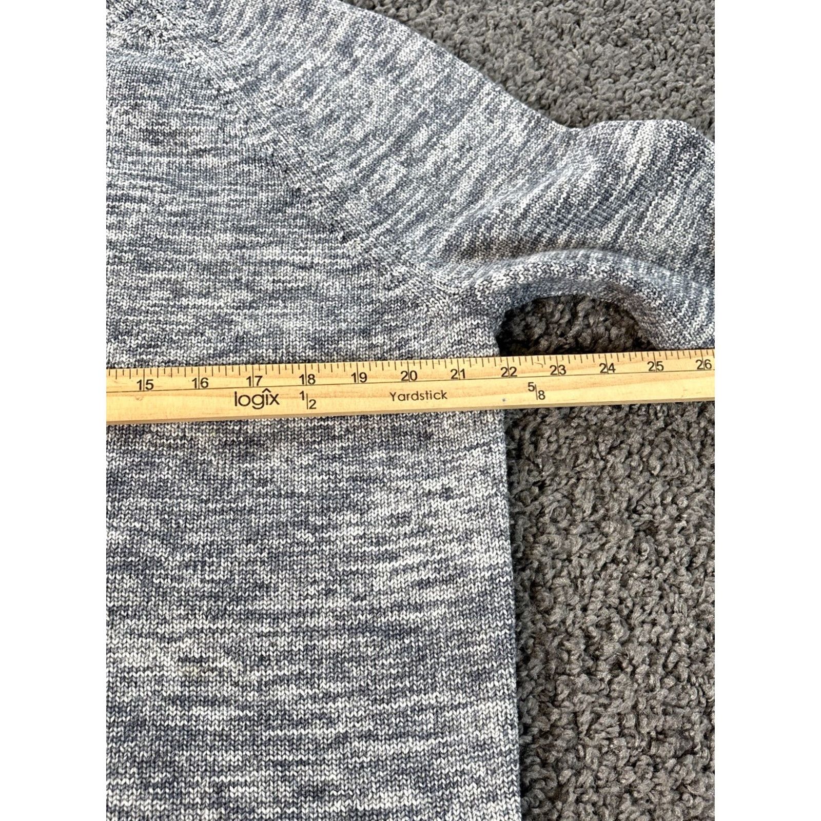 Lululemon Lululemon Sweater Mens M Gray Textured Knit Crew Neck Pullover Stretch Regular Knit Logo Casual Long Sleeve Size US M / EU 48-50 / 2 - 3 Thumbnail
