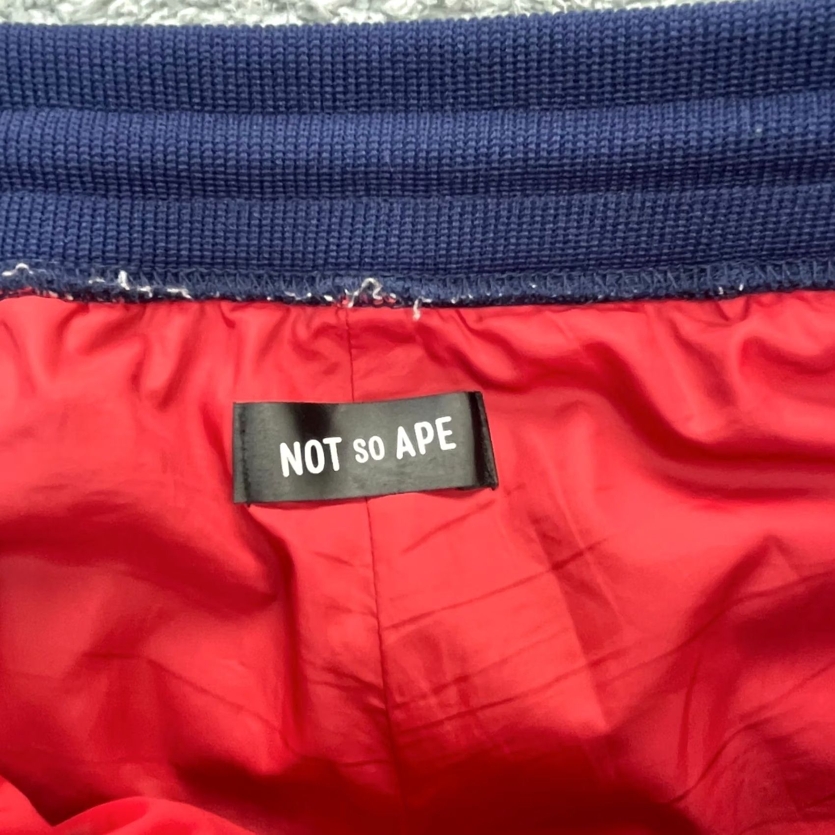 Vintage Not So Ape Pants Men Medium Blue Puffer Quilted Insulated Tapered Leg Drawstring Size US 31 - 3 Thumbnail
