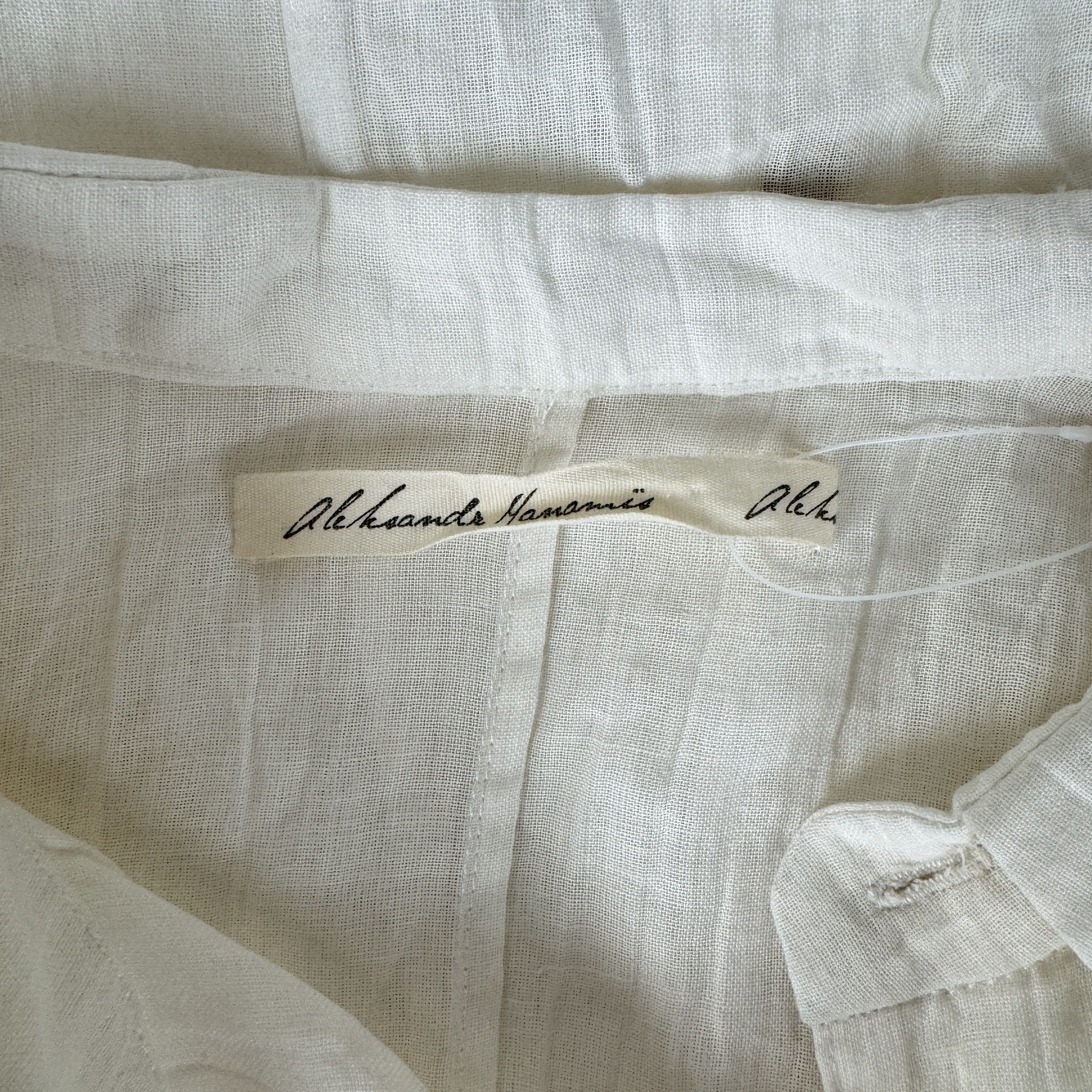 Aleksandr Manamis Asymmetric Cotton Shirt Size M / US 6-8 / IT 42-44 - 8 Thumbnail