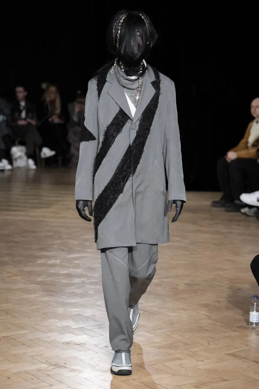 Kiko Kostadinov KIKO KOSTADINOV 'rex' Contrast Stripe Coat Size US M / EU 48-50 / 2 - 6 Thumbnail