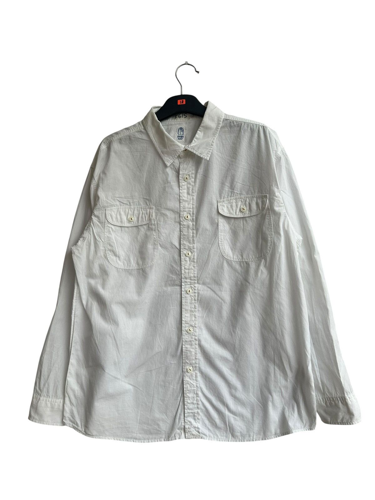KATO Kato White Button-Up Work Shirt — Dual Chest Pockets Size US XL / EU 56 / 4 - 1 Thumbnail
