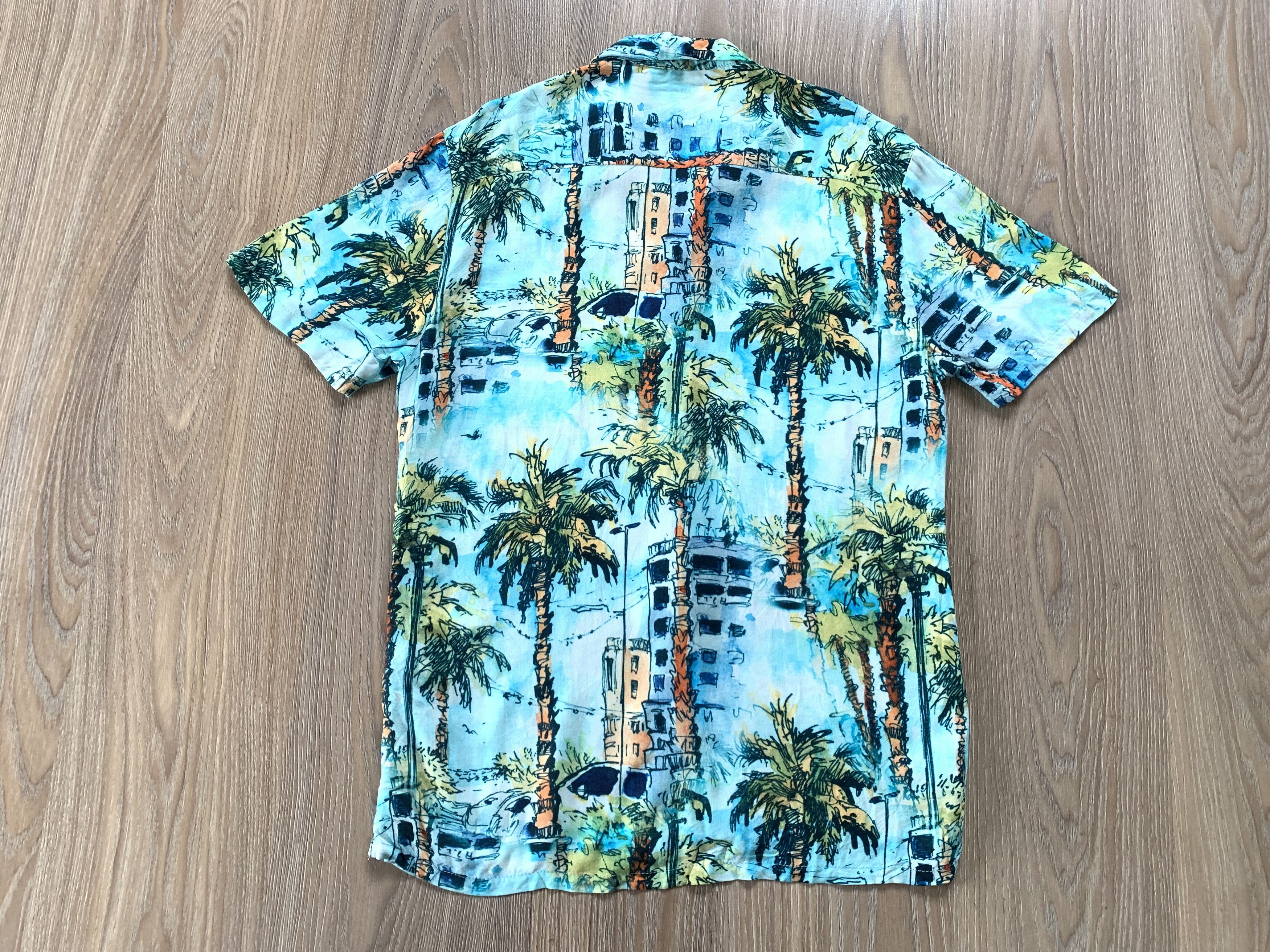 Primark Primark Regular Fit Printed Hawaiian Shirt Size US M / EU 48-50 / 2 - 3 Thumbnail