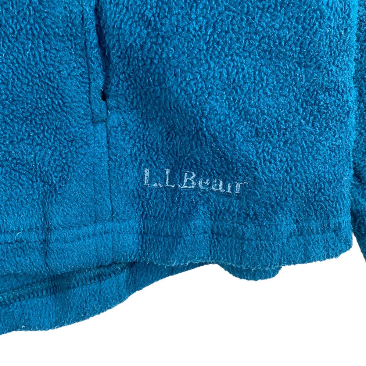 L.L. Bean LL BEAN USA Full Zipper Retro Sherpa Fleece Plain Blue Size US L / EU 52-54 / 3 - 3 Thumbnail