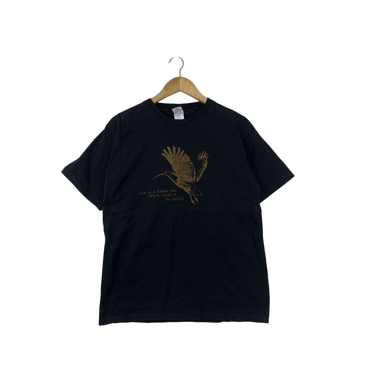 Vintage Vintage Y2K SADO TOKI BIRD Japan Crested Ibis Tee Shirt Top Size L / US 10 / IT 46 - 1 Thumbnail