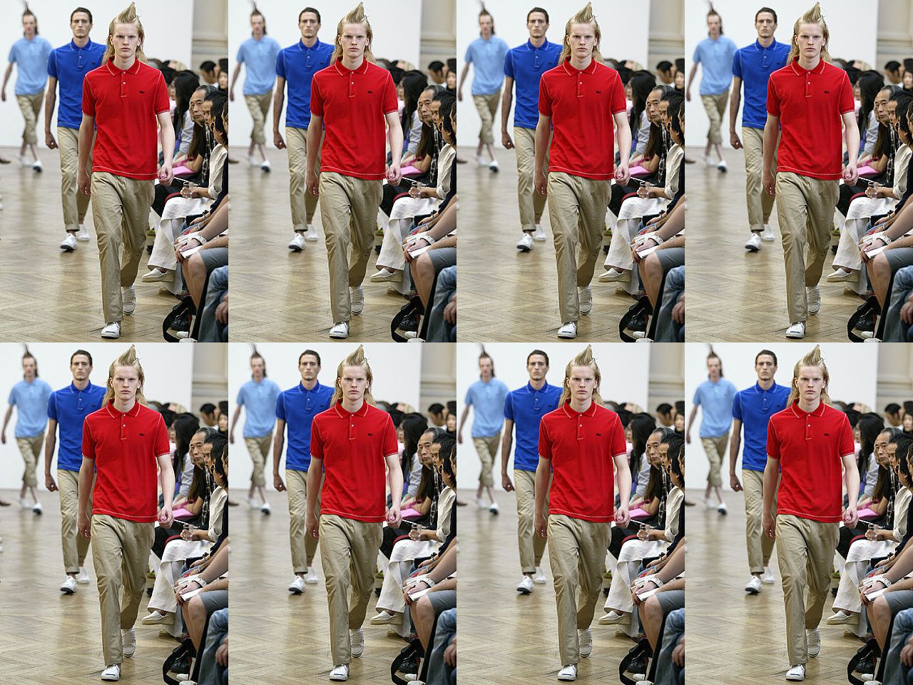 Junya Watanabe × Lacoste SS2006 JUNYA WATANABE MAN x LACOSTE RECONSTRUCTED POLO SHIRT Size US M / EU 48-50 / 2 - 2 Thumbnail