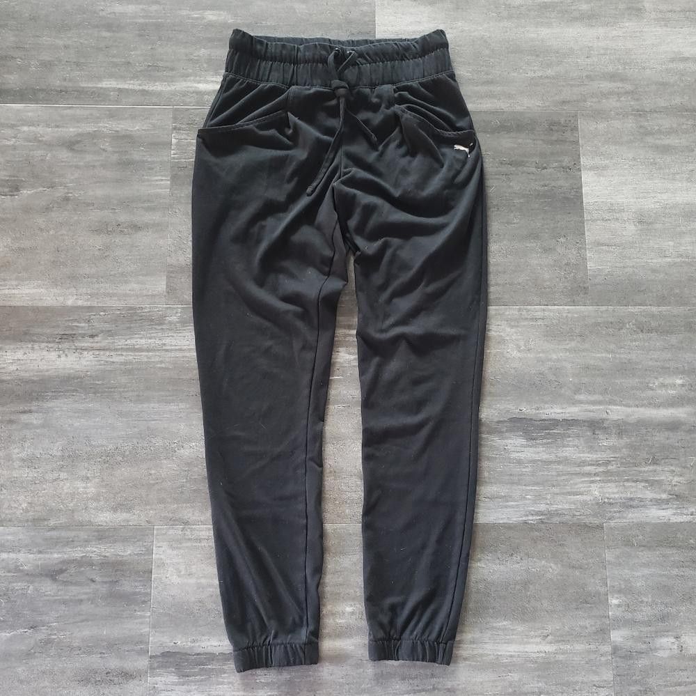 Puma Black Classic Thin Puma Banded Sweats Size 28" / US 6 / IT 42 - 1 Thumbnail
