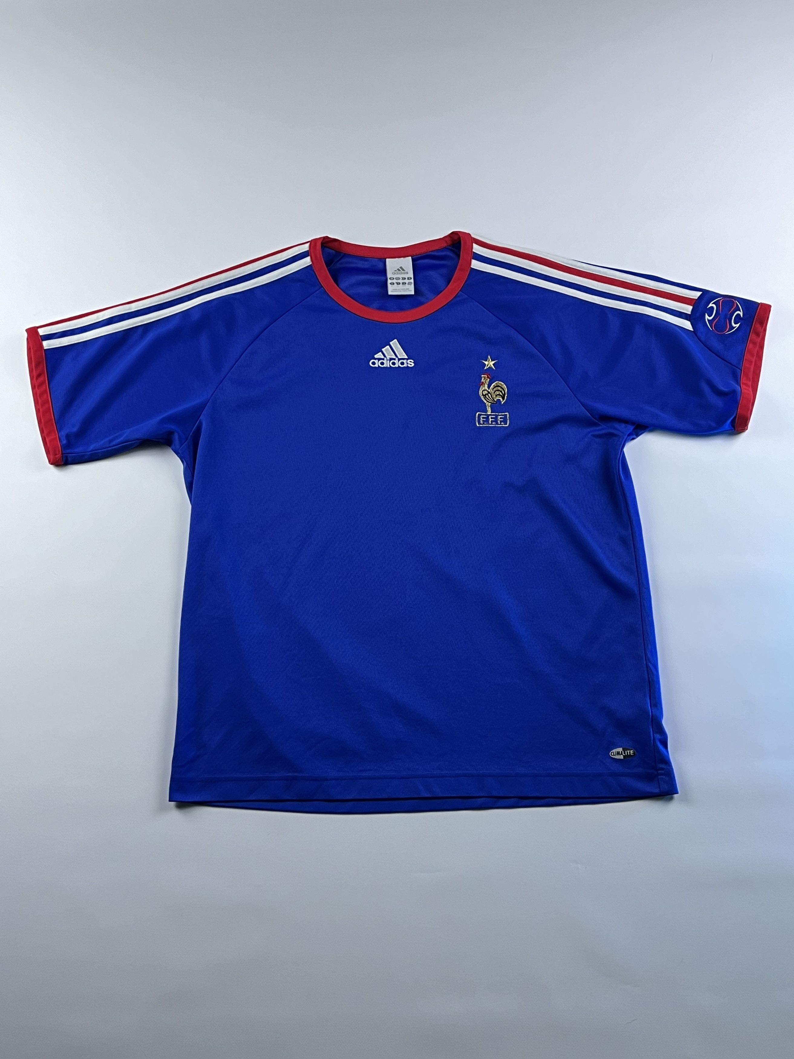 Adidas × Vintage Vintage Adidas France Home 2005 Soccer Jersey Size US M / EU 48-50 / 2 - 1 Thumbnail