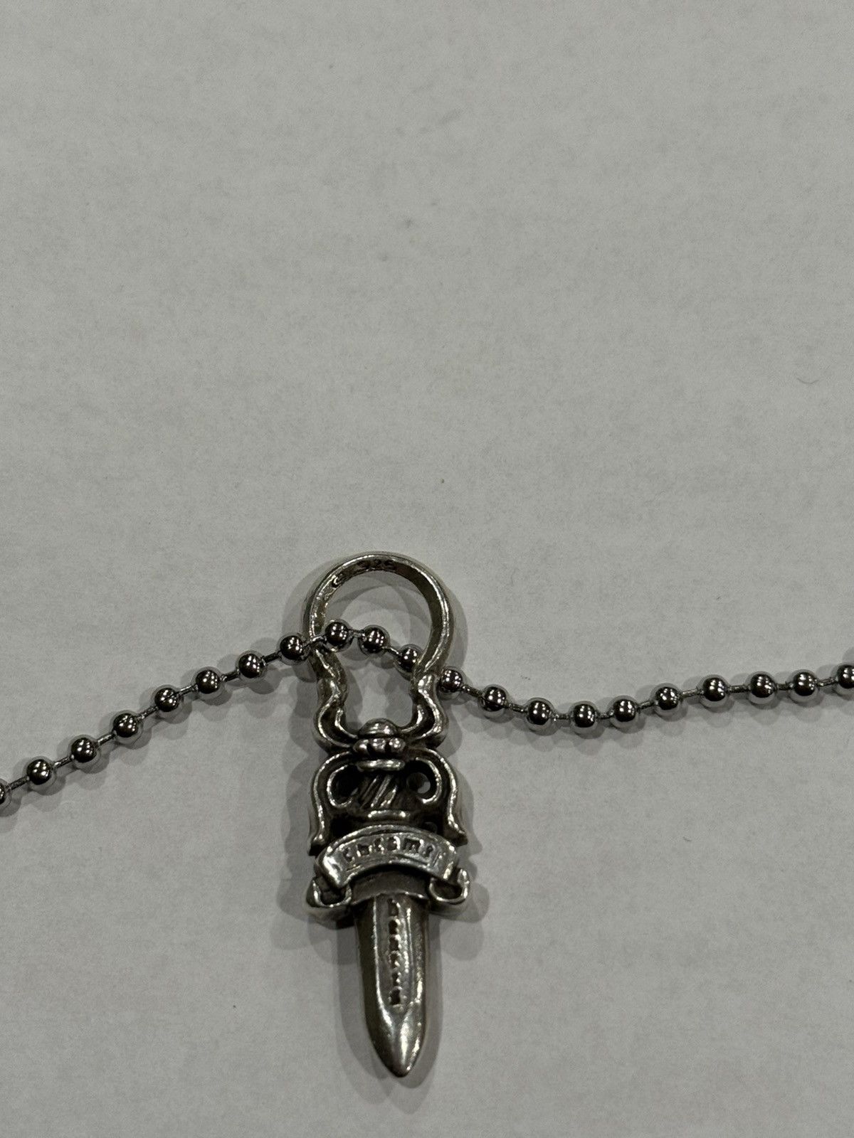 Chrome Hearts Chrome Hearts Dagger Pendant Silver Ball Chain Necklace #5 Size ONE SIZE - 9 Thumbnail