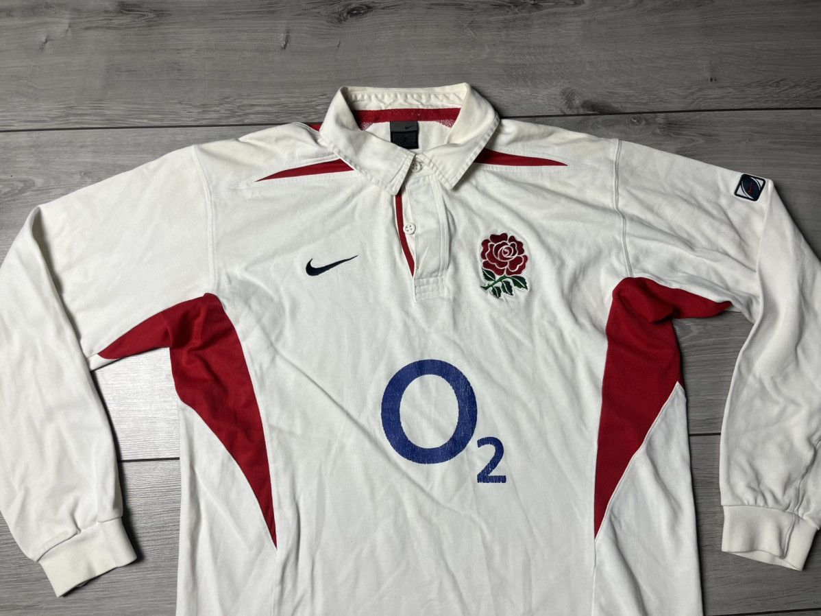 Nike England 2003-2005 2004 rugby long sleeve shirt jersey Nike Size US L / EU 52-54 / 3 - 3 Thumbnail