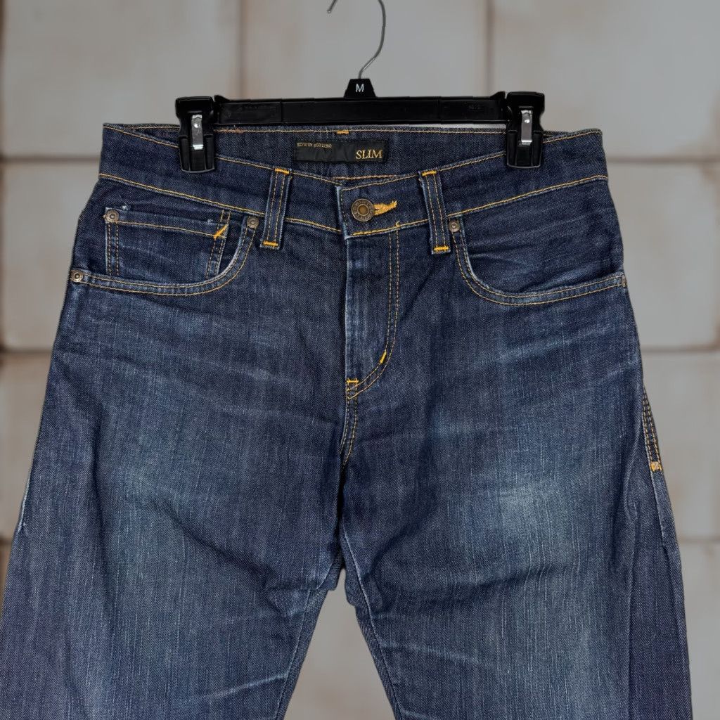Edwin Edwin 503 Zero Jeans Slim Straight Denim 30x31 Regular Men Blue Cotton Japan Size US 30 / EU 46 - 1 Thumbnail