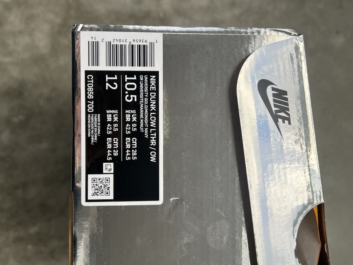 Nike × Off-White Nike Dunk Low x OFF WHITE Michigan New! Size US 10.5 / EU 43-44 - 17 Thumbnail