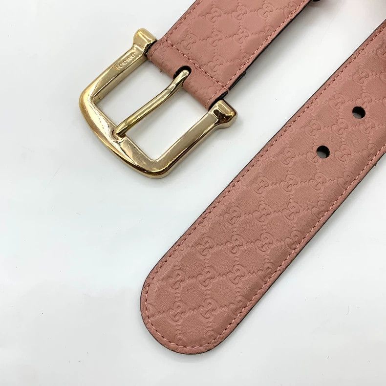 Gucci Gucci Bean sand-colored double G embossed full-print belt 2 Size ONE SIZE - 3 Thumbnail