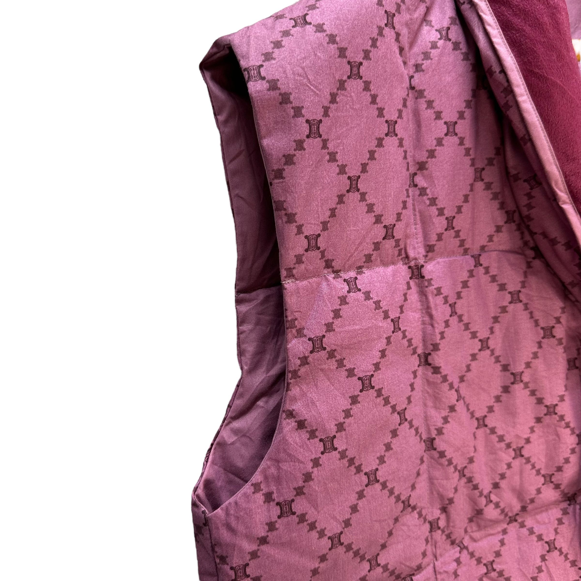 Celine CELINE Macadam Triomphe Western River Down Vest #A60-1393 Size US L / EU 52-54 / 3 - 4 Thumbnail