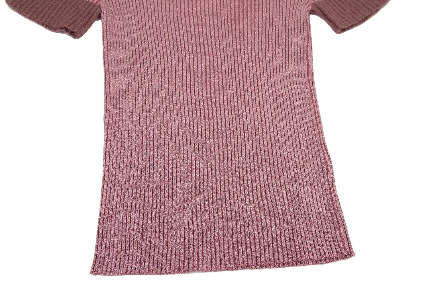 Jean Paul Gaultier Glitter Ribbed Knit in Pink, Size 48 Size US M / EU 48-50 / 2 - 5 Thumbnail