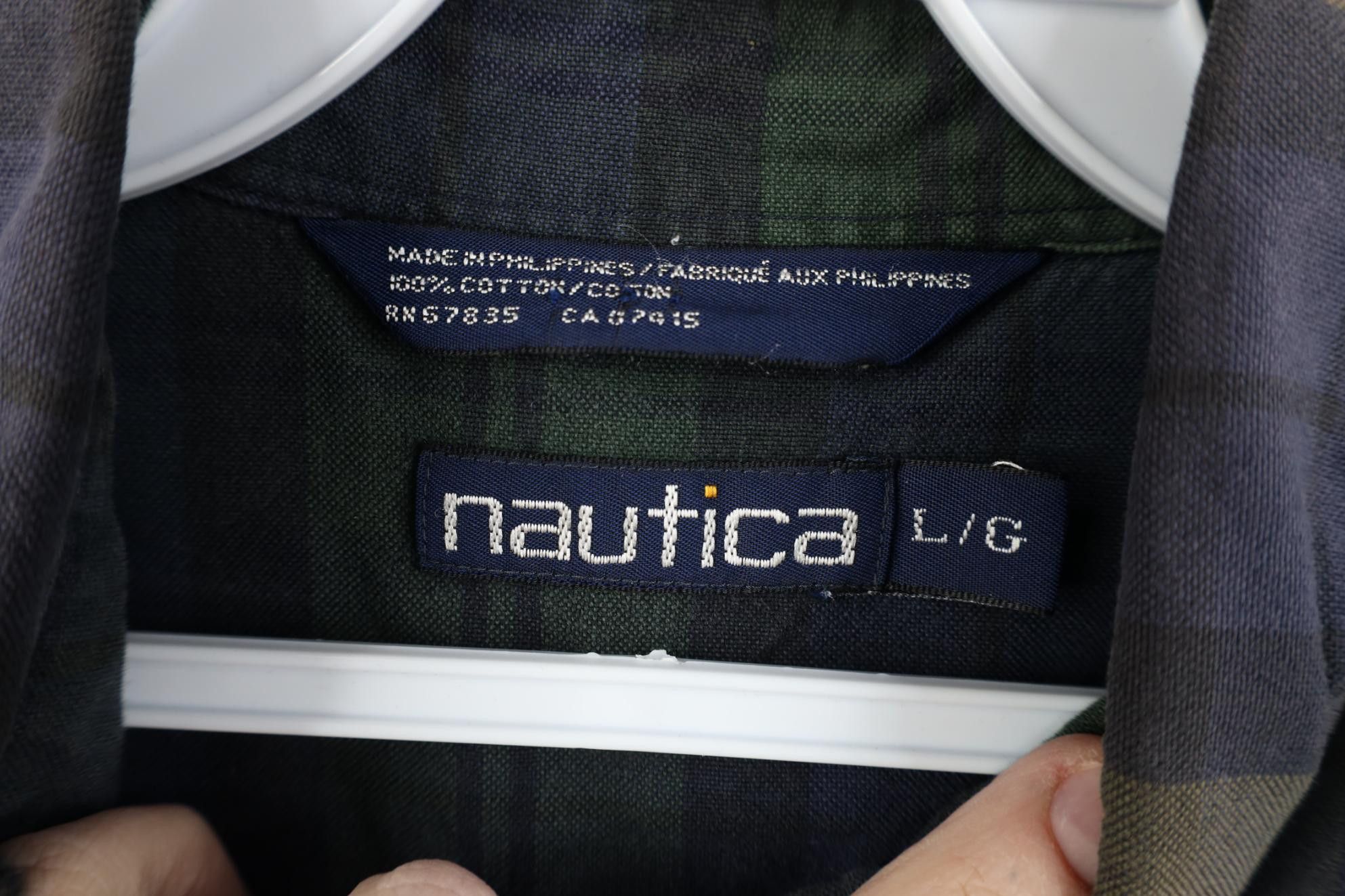 Nautica Vintage 90s Nautica Short Sleeve Button Down Shirt Plaid Size US L / EU 52-54 / 3 - 7 Thumbnail