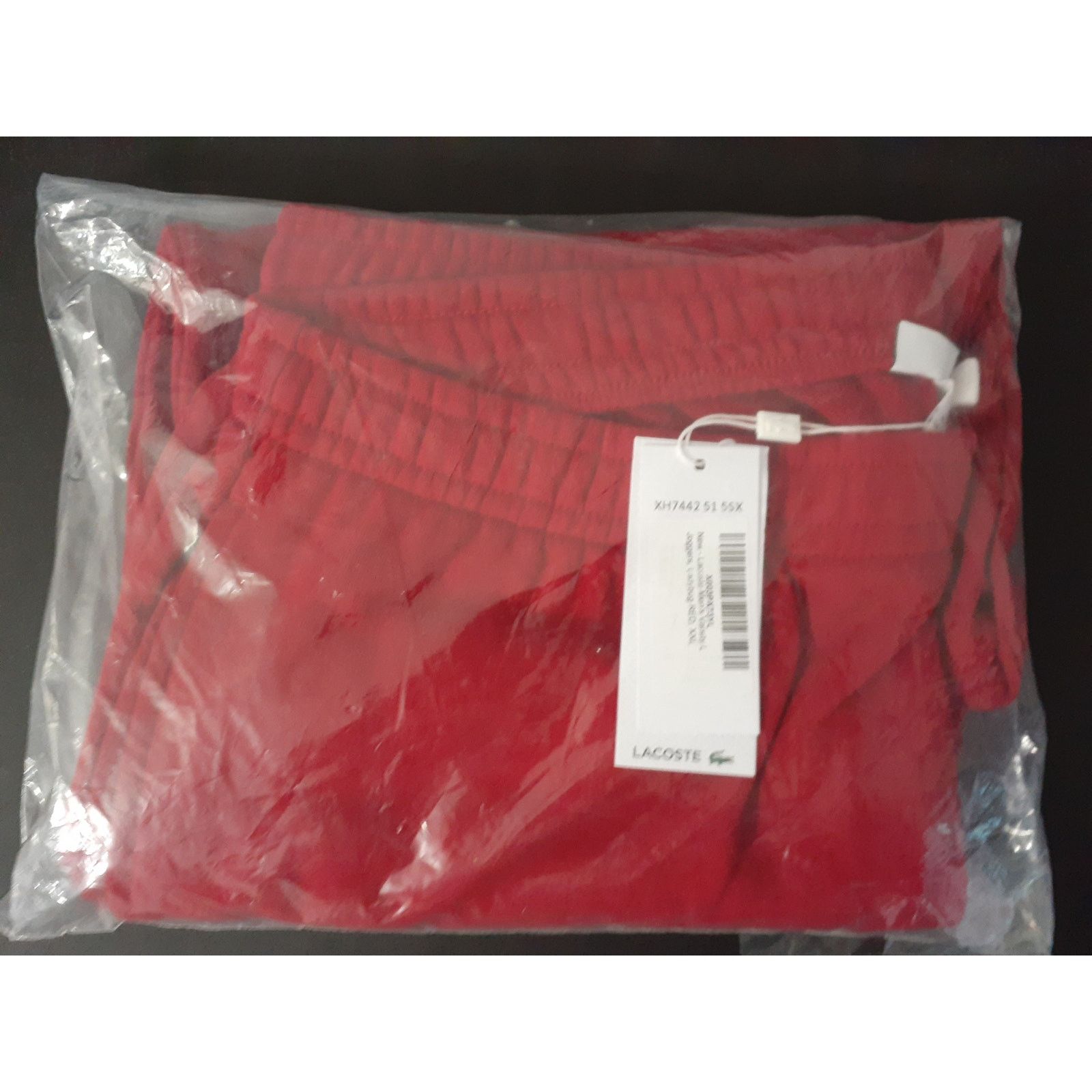 Lacoste Lacoste Men's Varsity L Joggers, Ladybug RED Size XXL Size US 42 / EU 58 - 2 Thumbnail