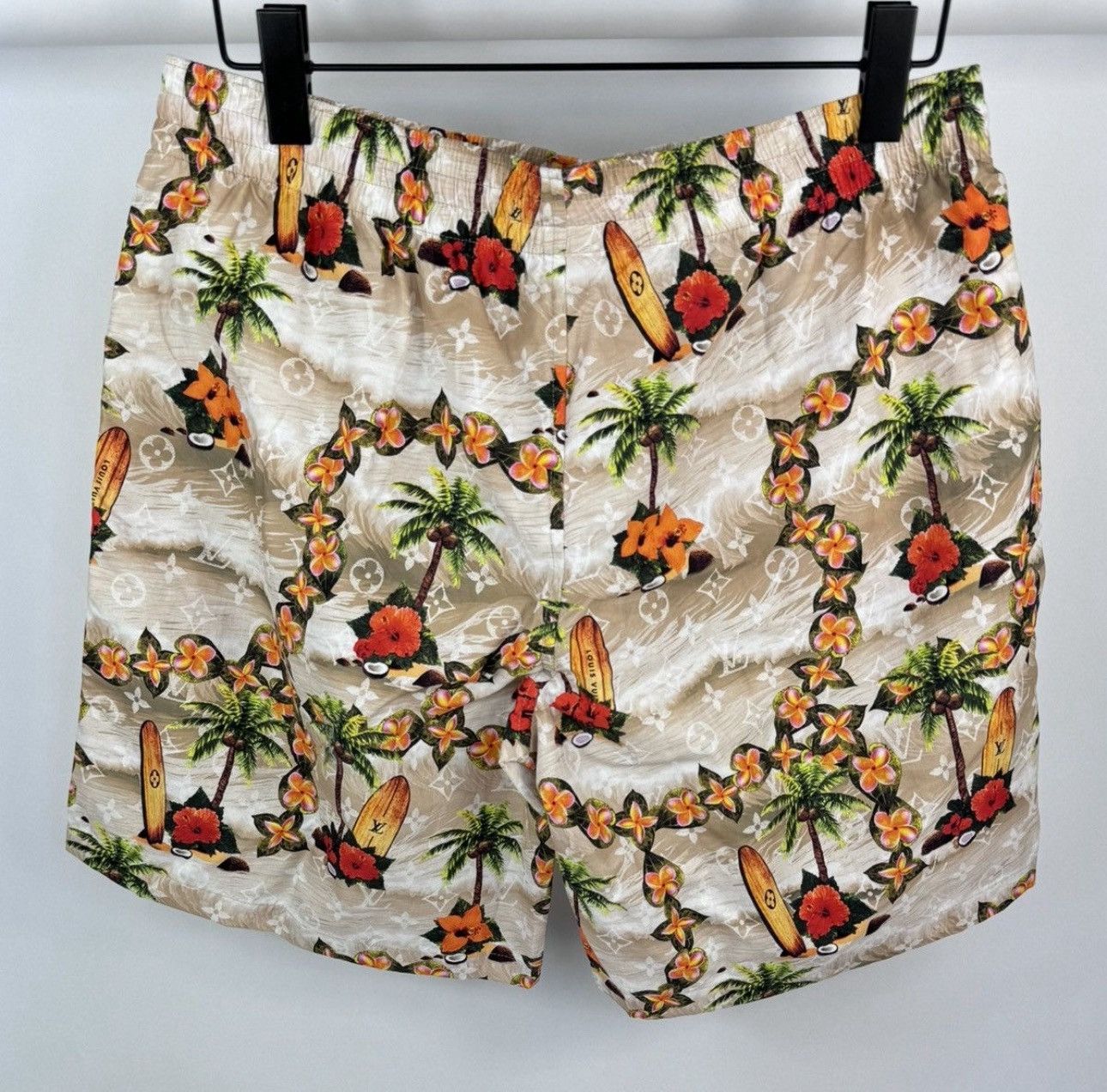 Louis Vuitton MONOGRAM PRINT SWIM SHORTS 1AFRNO Size US 34 / EU 50 - 1 Thumbnail