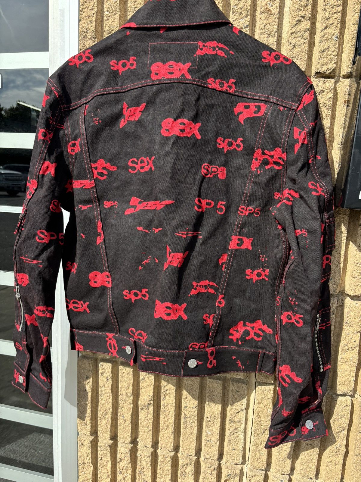Sp5der SP5DER 5EX AOP denim jacket Size US M / EU 48-50 / 2 - 3 Thumbnail