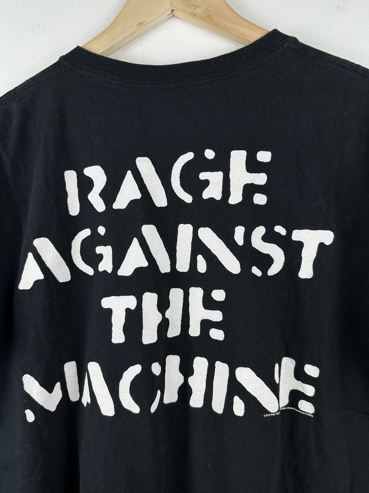 Vintage Rage Against The Machine 2014 T-Shirt Rare