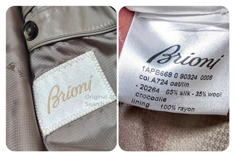 Brioni Brioni Crocodile leather patchwork wool and silk coat Size US L / EU 52-54 / 3 - 5 Thumbnail
