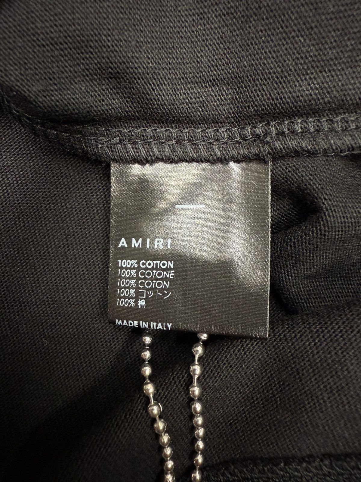Amiri Pegasus Script Logo Tee Black Size US M / EU 48-50 / 2 - 6 Thumbnail